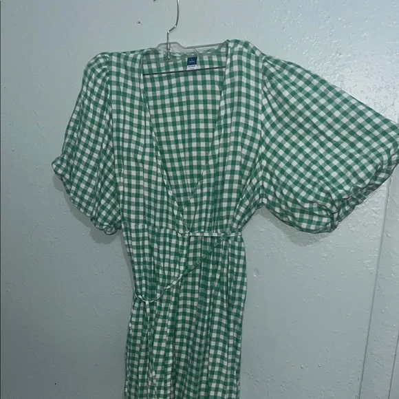 green emerald velvet dress OLD NAVY GREEN PLAID DRESS LADIES MEDIUM PRE-LOVED  Betty's Marketplace